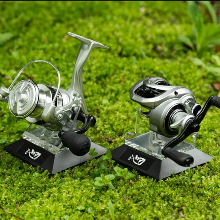 Fishing Reel Display Holder Stainless Steel Spinning Baitcasting Reel ...