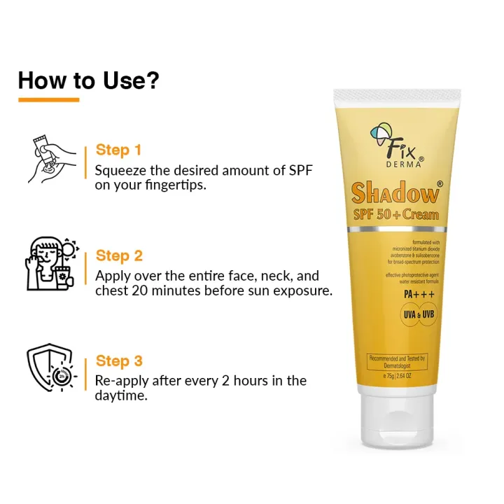 Fix%20Derma%20Shadow%20Sunscreen%20For%20Dry%20Skin%20SPF%2050+%20Cream%2075%20gm%20-%20Image%206