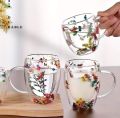 Double Wall Glass mug 450ml/350ml/250ml best for coffee ,tea and other drinks. 