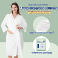 The Simple Design of 1PC Disposable Bathrobe Is Suitable for Hotels and Families-Single Use Bathing, Light and Comfortable.. 