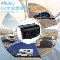 New 3 Head Car Exhaust Fan USB Rechargeable Solar High Wind Power Air Circulation Cooling Heat Dissipation No Tool Easy Install.
