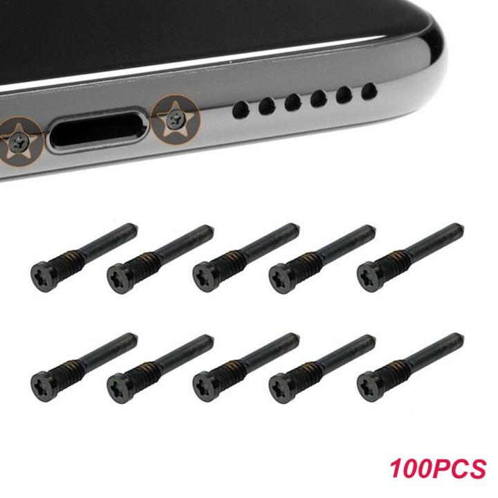 100pcs Bottom Screw Repair for  iPhone 15 11 12 13 14 Pro Max Mini X Xr XS 5s 6 6s 7 8 Plus Pentalobe Screw Replacement