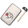 Jingyuqin Smart Card Shell For Toyota Avalon Camry Highlander Crown Corolla Black/White 2/3/4/5 Buttons Remote Car Key Case Fob.