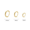 ANENJERY 1 Pair Minimalist Huggie Hoop Earrings For Women Tiny Round Earrings 6mm/8mm/10mm/12mm/15mm. 