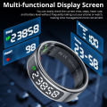 2025 COLMI R12 Smart Ring with Display Screen and Touch, Wireless Charging, Health Manager, 5 ATM Waterproof For Men Women. 