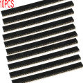 10PCS 1x40Pin 2.54mm Pitch Single Row Female PCB Socket Board Male Pin Header Connector For Arduino. 
