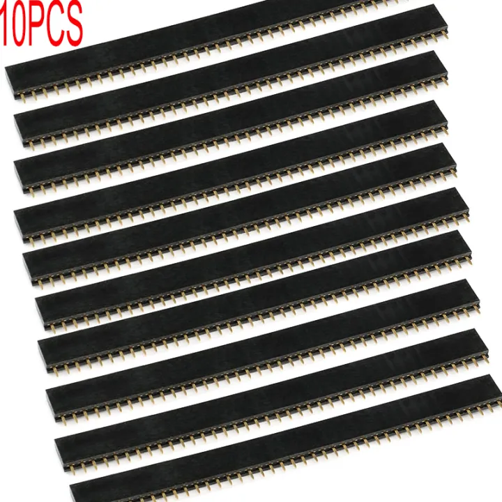 10PCS%201x40Pin%202.54mm%20Pitch%20Single%20Row%20Female%20PCB%20Socket%20Board%20Male%20Pin%20Header%20Connector%20For%20Arduino%20-%20Image%204