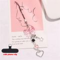 Y2K Kawaii Cute Phone Strap Charm Bow Heart Star Keychain Pendant Key Chain Bag Phone Chain Accessory For key All Phone Case.