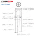 3mm 5mm 10mm IR LED Diode Transimitter Receiver 850nm 940nm Infrared Photodiode Phototransistor Emitter DIY Lights Emitting Bulb. 