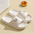 Printting Cute Bear Women Slippers Summer Indoor Soft Cartoon Sandals Bathroom Anti-slip Outdoor Comfy Men Leisure Shoes Couple.