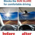 Car Sun Visor Anti-Glare Eye Protection Sun Visor Windshield Visor Glass Sunshade Heat Resistant Blocks UV Rays Reduces Glare.