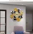 Luxury Large Wall Clock Modern Metal Gold Wall Clocks Home Decor Creative Nordic Silent Wall Watches Living Room Decor Gift. 