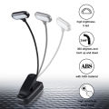 Mini LED Book Lights Eye Protection Reading Lights Clip-On Desk Table Lamp Battery Powered Adjustable Flexible For Bedroom Study. 