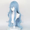 Anime New Rei Ayanami Cosplay Wig EVA Cosplay Long Wave Blue Wig EVA Cosplay Wigs Heat Resistant Synthetic Hair Wigs. 
