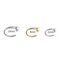 3Pcs 20G Fake Nose Rings for Women Men, 316L Stainless Steel Clip On Nose Ring Non Piercing Nose Piercing Jewelry Faux Nose Stud. 