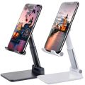 Dual Pole Foldable Tablet Stand,Adjustable Height for iPad Pro Stand Extendable Solid Desktop Stand Holder Dock Black , white. 