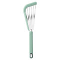 The kitchen anti-scalding frying spatula heat-resistant frying fish spatula all stainless steel spatula home outdoor cooking.