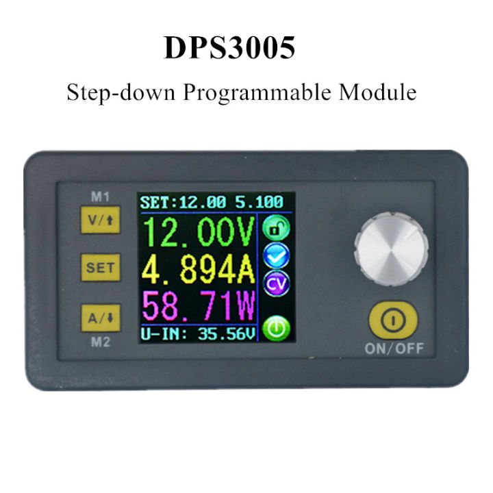 Programmable Dc Meter DPS3005 Step-down Programmable Module LCD Color Constant Battery Power ...