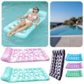 Hammock Recliner Chair with Headrest Floating Lounger Air Mattress Portable Swimming Pool Air Mattress for Swimming Pool Party. 