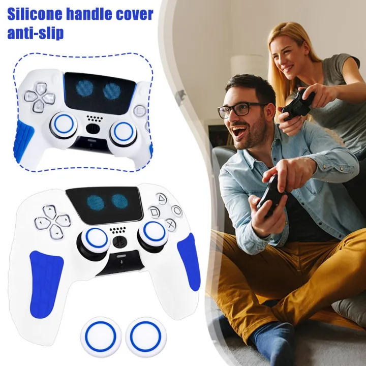 Astro%20Bot%20Silicone%20Handle%20Protective%20Cover%20For%20Ps5%20With%20Touchpad%20Sticker%20Anti-slip%20And%20Sweat-proof%20For%20PlayStation5%20Handle%20Cover%20-%20Image%202