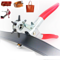 Leather Hole Punch,9" Belt Hole Puncher for Leather Heavy Duty, 6 Size Revolving Leather Belt Hand Hole Puncher. 