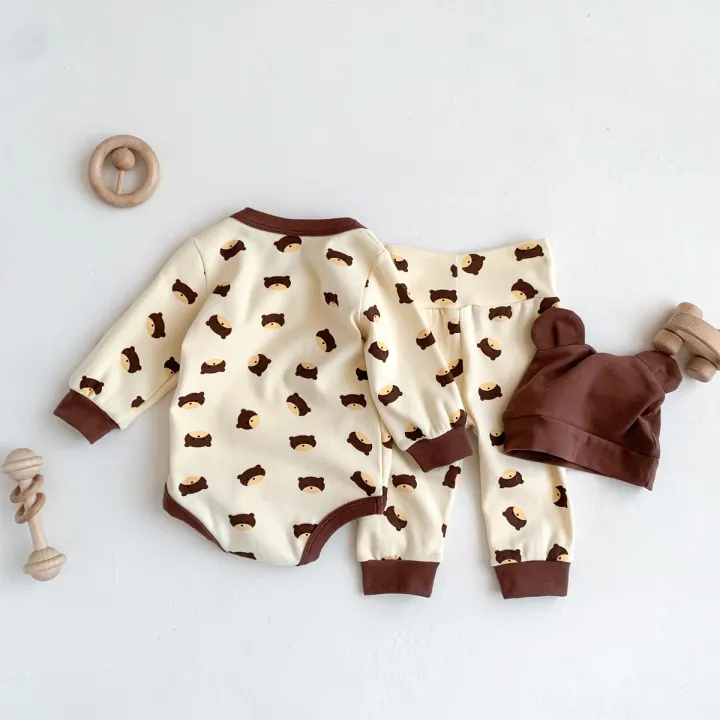 2024%20Spring%20Baby%20Boys%20Girls%20Clothes%20Cotton%20Long%20Sleeved%20Top%20+%20Pant%20+%20Hat%20Three%20Piece%20Set%20Baby%200-2%20Years%20Old%20Newborn%20Suit%20-%20Image%205