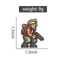 Shooting Game Pin Cool Enamel Pin Men's Brooch Jeans Brooches Brooches for Clothing Badges Jewelry Accessory Anime Fans . 