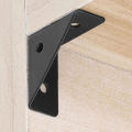 heavy-duty steel angle brackets: 90 ° right angle support, durable furniture reinforcement bracket. 