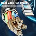 PD 27W Fast Charge Cable LCD Display Transparent Shell Data Transfer, USB A Type-C to Lightning Cord for iPhone 14 Pro Max/13/12.