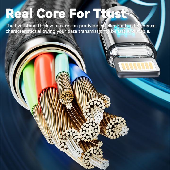 PD%2027W%20Fast%20Charge%20Cable%20LCD%20Display%20Transparent%20Shell%20Data%20Transfer,%20USB%20A%20Type-C%20to%20Lightning%20Cord%20for%20iPhone%2014%20Pro%20Max/13/12%20-%20Image%205