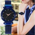 Women Mesh Magnet Buckle Starry Sky Luxury Fashion Analog Watches for Girls - 2020 Model - Magnetic Strip/Chain - College/Office. 