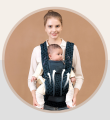 Egobaby Omni Breeze Baby Carrier All Carry Positions Breathable Mesh with Enhanced Lumbar Support & Airflow (7-45 Lb). 