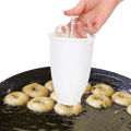 Portable Donut Maker Donut Mould Easy Fast Manual Waffle Dispenser Doughnut Machine Arabic Waffle Plastic Lightweight Deep Fry. 