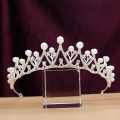 Wedding Crown Hair Jewelry Bridal Hair Accessories Women Baroque Pearl Crown Rhinestones Crystal Tiaras Bride Queen Party Crowns Gift. 