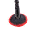 10pcs Black Unicorn Makeup Brushes Kit With Red Bristles Handles Sprial Makeup Brush Set Foundation Eyeshadow Unicorn Brush Kit. 