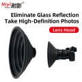 Universal Silicone Lens Hood Anti-Reflection Ring for    Fuji Eliminates Glass Glare for Aquarium/Window Shooting. 