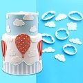 Fondant And Cookies Clouds Cutter Set. 