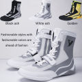 New Pro Wrestling and Boxing Shoes, Men's Mesh Breathable Training Flying Wrestling Boots Lightweight Sneakers. 