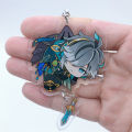 GENSHIN IMPACT Alhaitham Tighnari Nahida Cosplay Accessories Anime Game Badge Keychain Pendant Cartoon Costume Prop. 