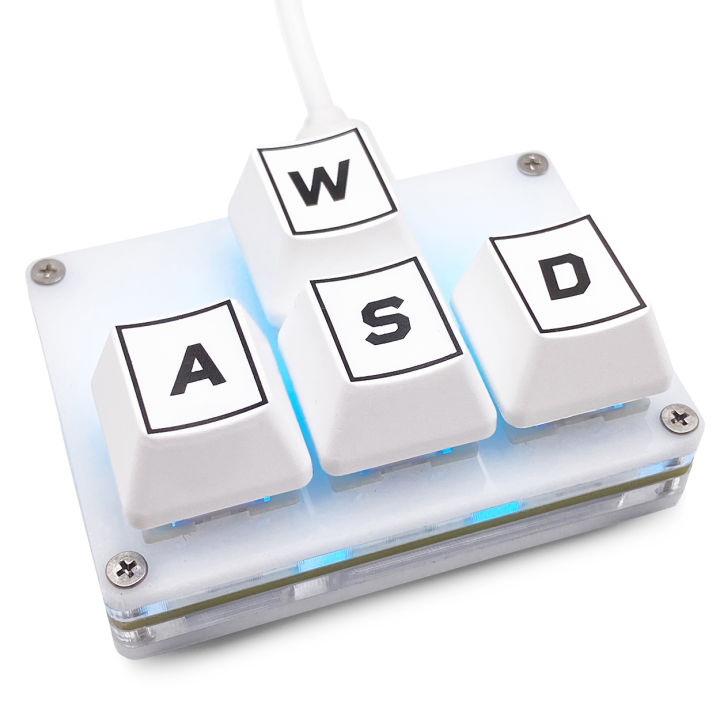 Mini 4-Key Keypad Work Shortcut Key Keycaps Keyboard One-Handed ...