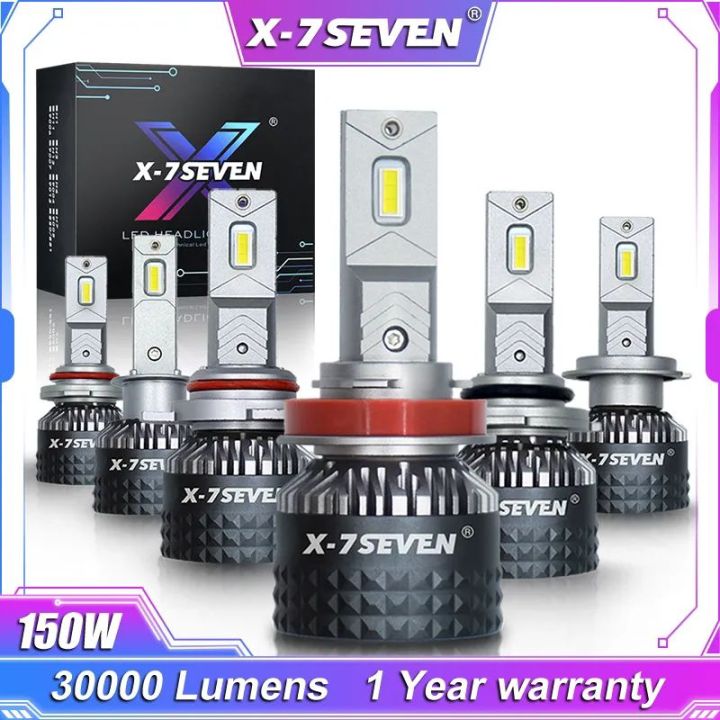 HB3/4(9005/6) - X-7Seven Zeus Series LED Headlights For High Beam - 6500k White - 150watts 30000Lumens - USA - With One Year Warranty