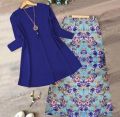 Stylish Casual Ware 2 piece Stitched Suit For Ladies Girls. 