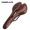 RIDERACE Bicycle Saddle Hollow Cycling Seat For Men Women Soft PU Leather Comfortable Shock Absorbing MTB Road Bike Cushion.