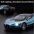 1:24 Tourbillon GTR S15 Model Sports Car Toys Alloy Diecast Sound Light Doors Opened Shock Absorption Ornament Supercar for Kids.