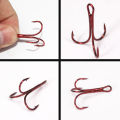 Gamakatsu Fishing Hooks 15Pcs/lot 1#-14# 13B Fishing Red Treble Hooks Round Bend Barbed Hook Steel Hooks For Bass Trout.