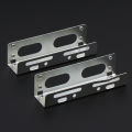SSD M.2 HDD Compatible 3.5 To 5.25 Desktop Hard Drive Bracket Caddy - 2pc Hard Drive Expansion Rack Set.