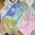 Baby Girls T-shirts for Kids Summer Sleeveless Knitted Tops Vest Outfits Girls Cute Halter Tops Tees Children Clothing 1-12 Year. 
