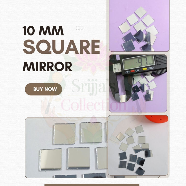 10mm%20Square%20Shape%20Glass%20Mirror%20Pieces%20%7C%20Small%20Craft%20Mosaic%20Tiles%20for%20Lippan%20Art,%20Embroidery,%20Jewellery%20Making%20&%20DIY%20Crafts%20-%20Image%204