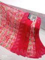 Comilla Batik Half Silk Sharee Women's Fashionable Traditional Sari Blouse Included.