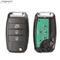 Jingyuqin 3 Button Flip Remote Car Key Alarm 4D70 ID46 Chip 433mhz For Kia Cerato K3 2013 2014 2015 2016 2017 2018 2019.